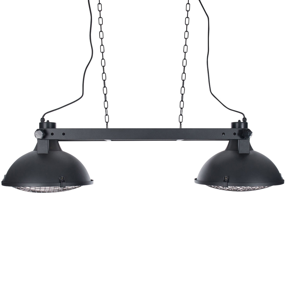 Sunred Indus II Bright Black Hanging Patio Heater 3000W Image 3
