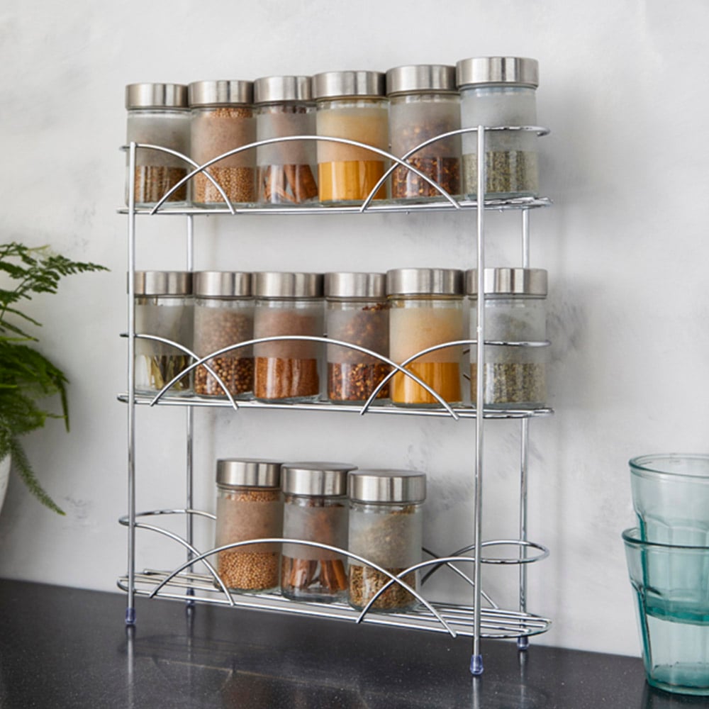 Ricomex Chrome Free Standing Spice Rack Image 2