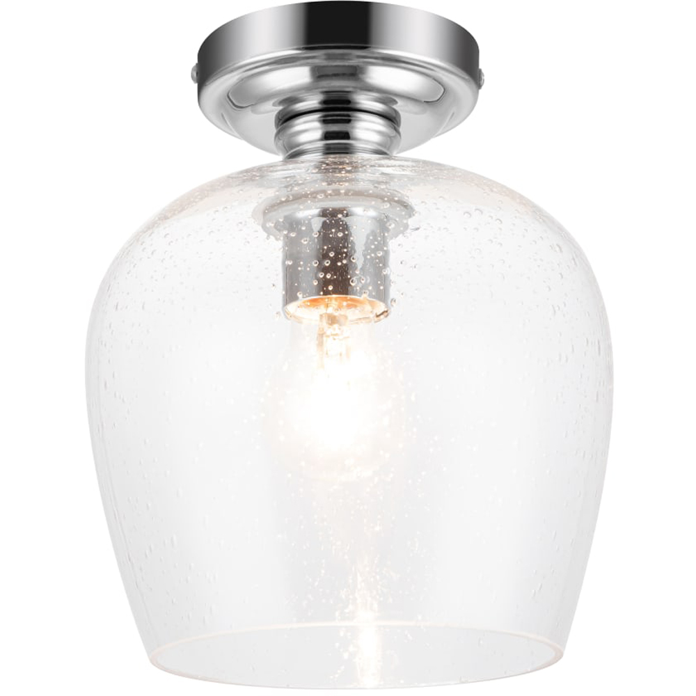 Cosylyte Buxton Chrome Bubble Glass Ceiling Light Image 3