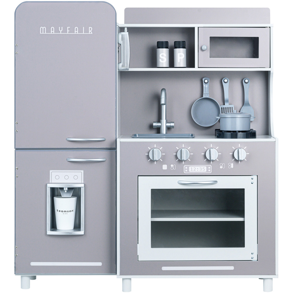 Teamson Kids Little Chef Mayfair Grey Retro Play Kitchen Image 3