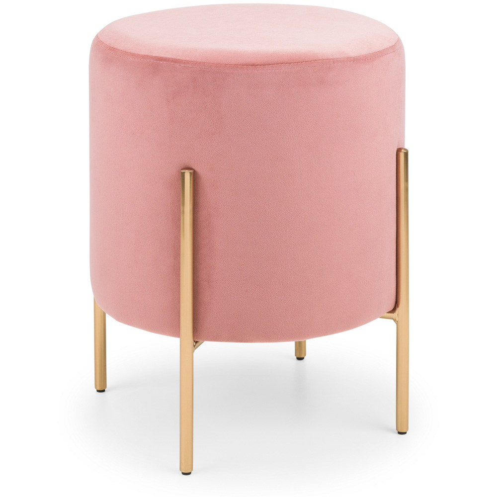 Julian Bowen Harrogate Pink Dressing Table Stool Image 2