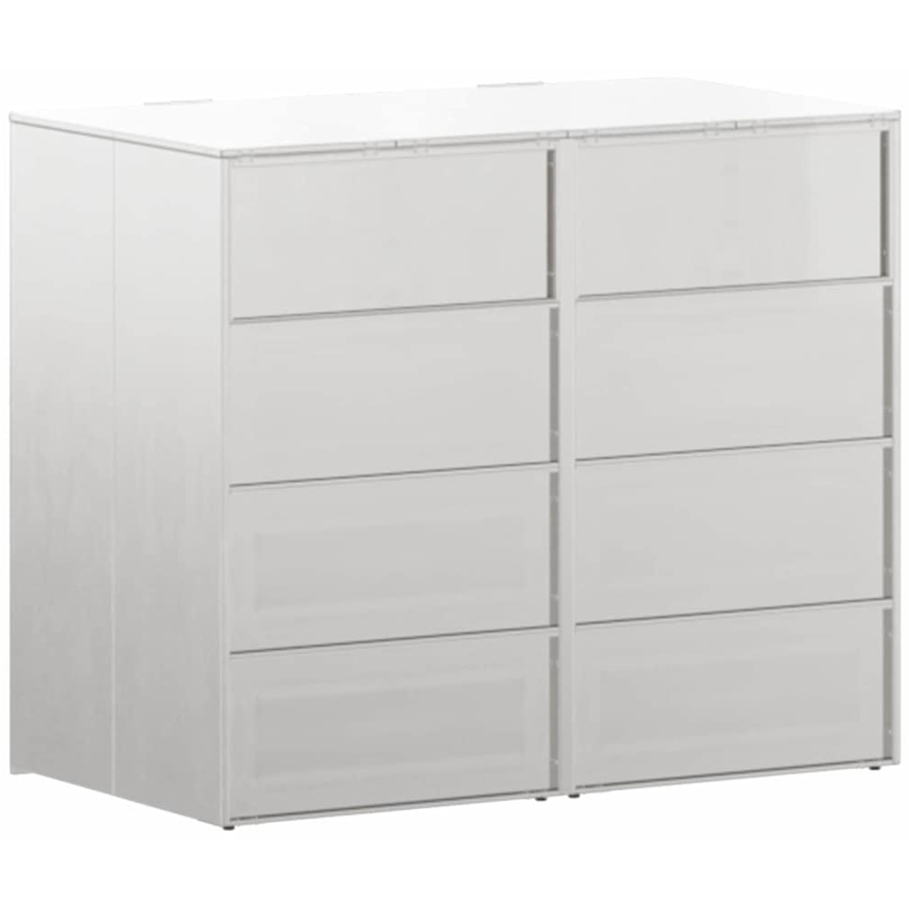 vidaXL Silver 2 Wheelie Bin Storage Shed Image 4