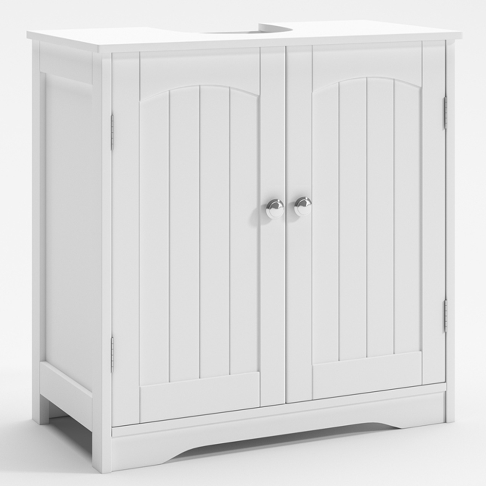 Colorado White 2 Door Undersink Bathroom Cabinet Image 2
