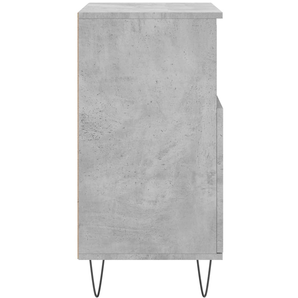 vidaXL 2 Door 2 Shelf Concrete Grey Sideboard 3 Pack Image 7