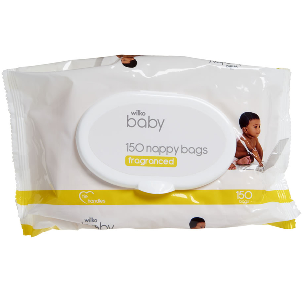 Wilko Fragranced Nappy Bags 150 Pack Image