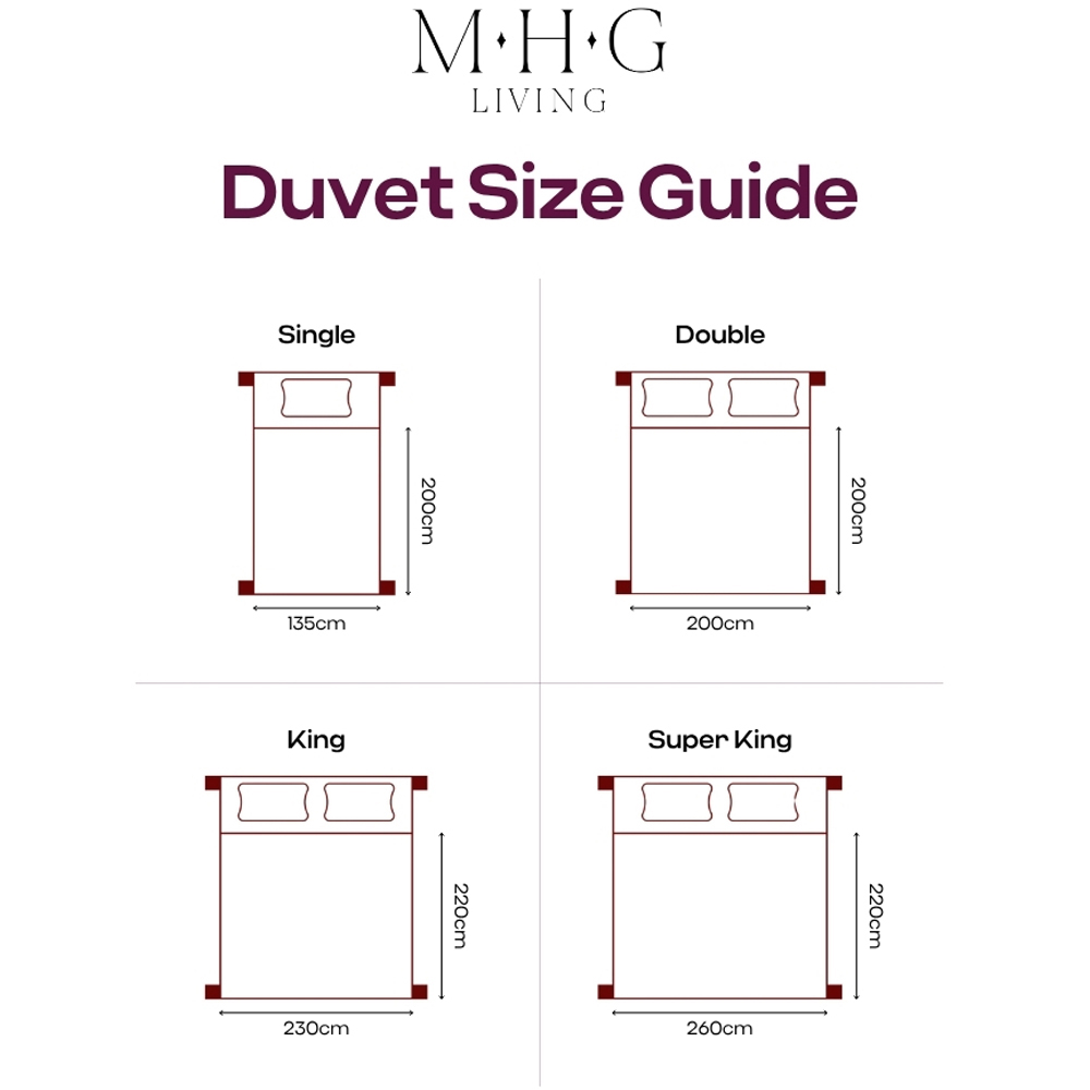 MHG Living Super King Size White Ultra Warm Winter Hollowfibre Duvet 18 Tog Image 9