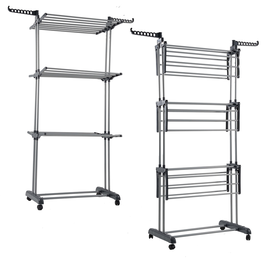 AMOS Eezy 4 Tier Foldable Clothes Drying Rack Image 3