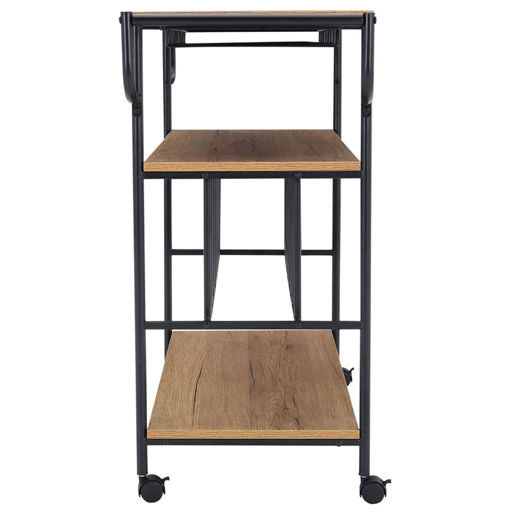 Living and Home 4 Tiers Rolling Serving Bar Cart Image 4
