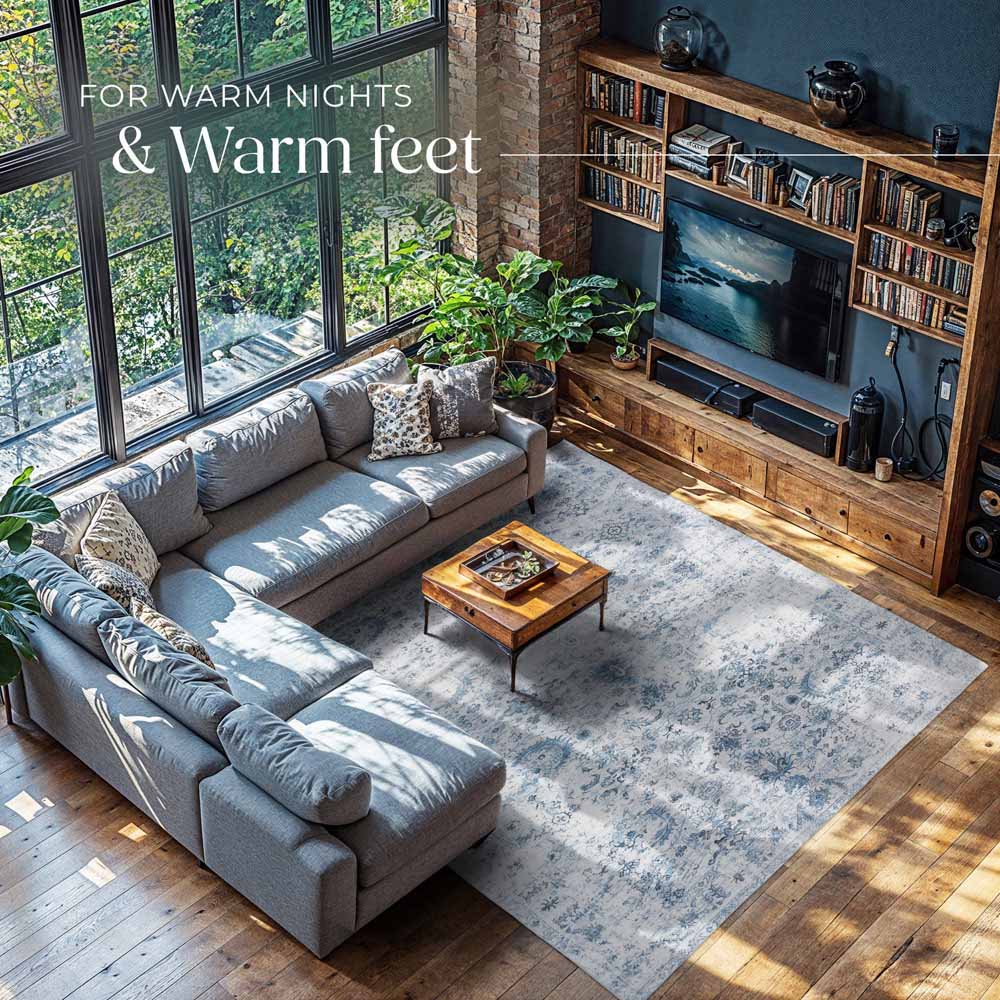 tectake Amara Vintage Non Slip Rug 340 x 240 x 0.6cm Image 6