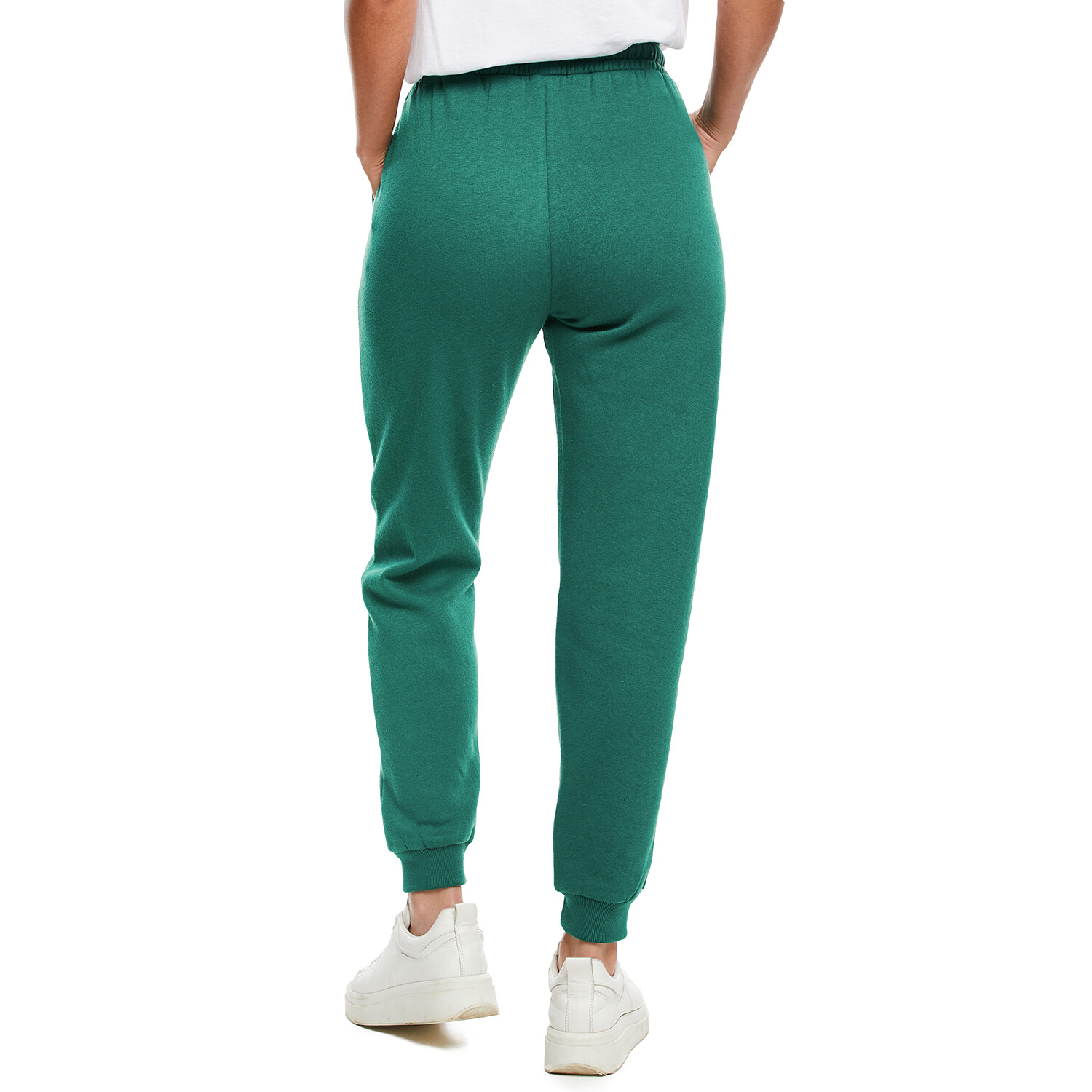 Ladies Fleece Jogpants - Green / 16 Image 3