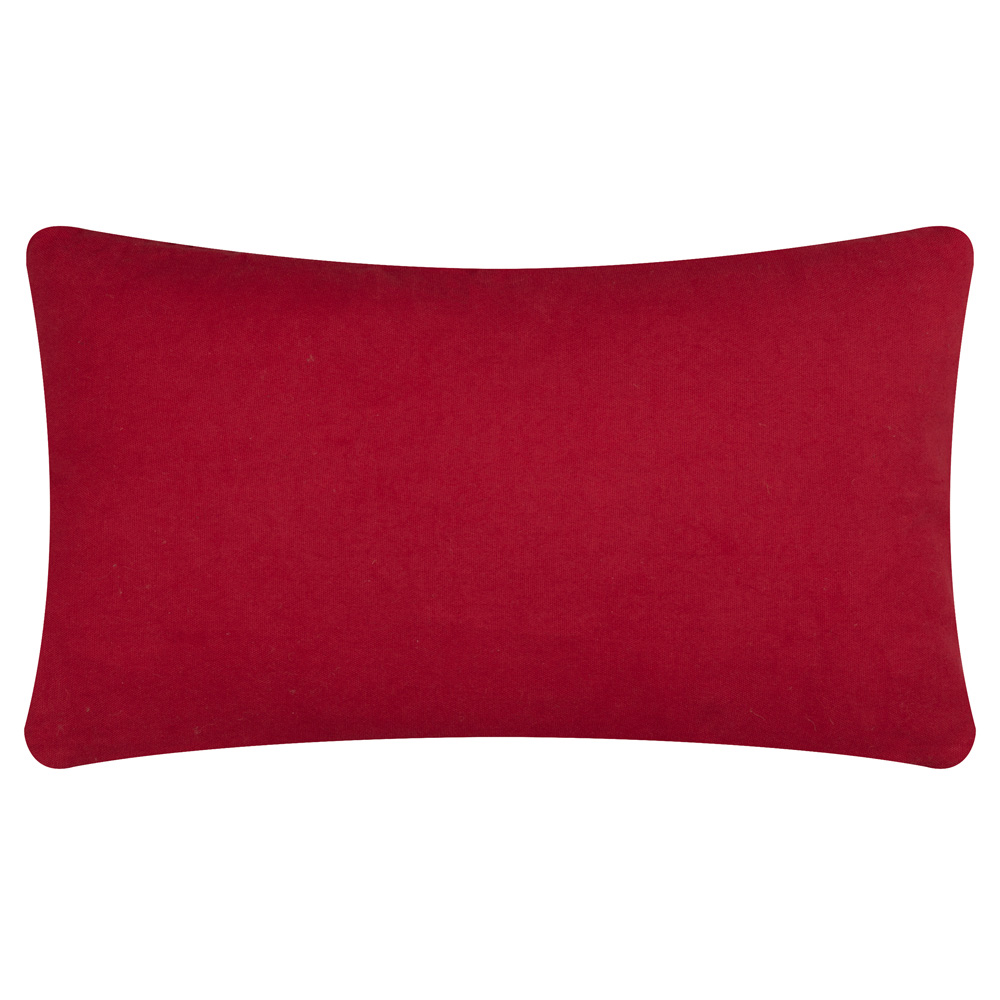 Furn Candy Fa La La Tufted Red and White Cushion 30 x 50cm Image 3