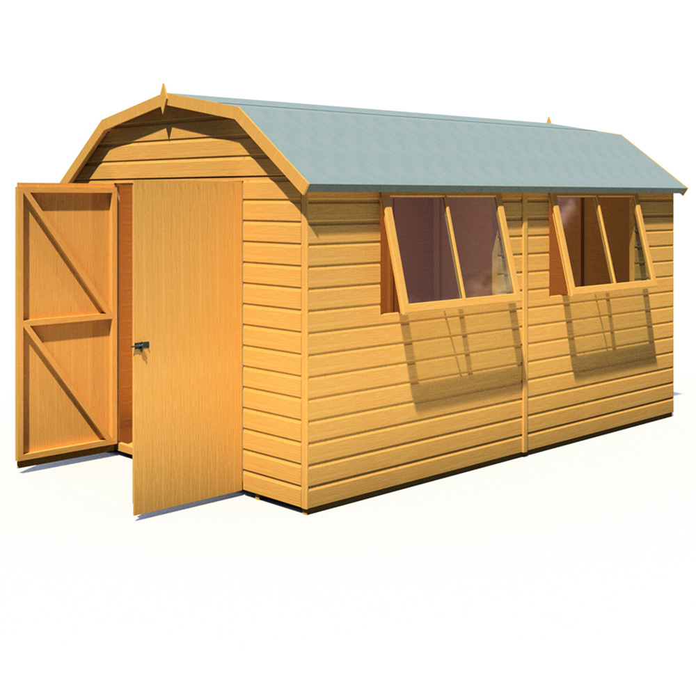Shire Barn 12 x 8ft Double Door Shiplap Apex Garden Shed Image 3