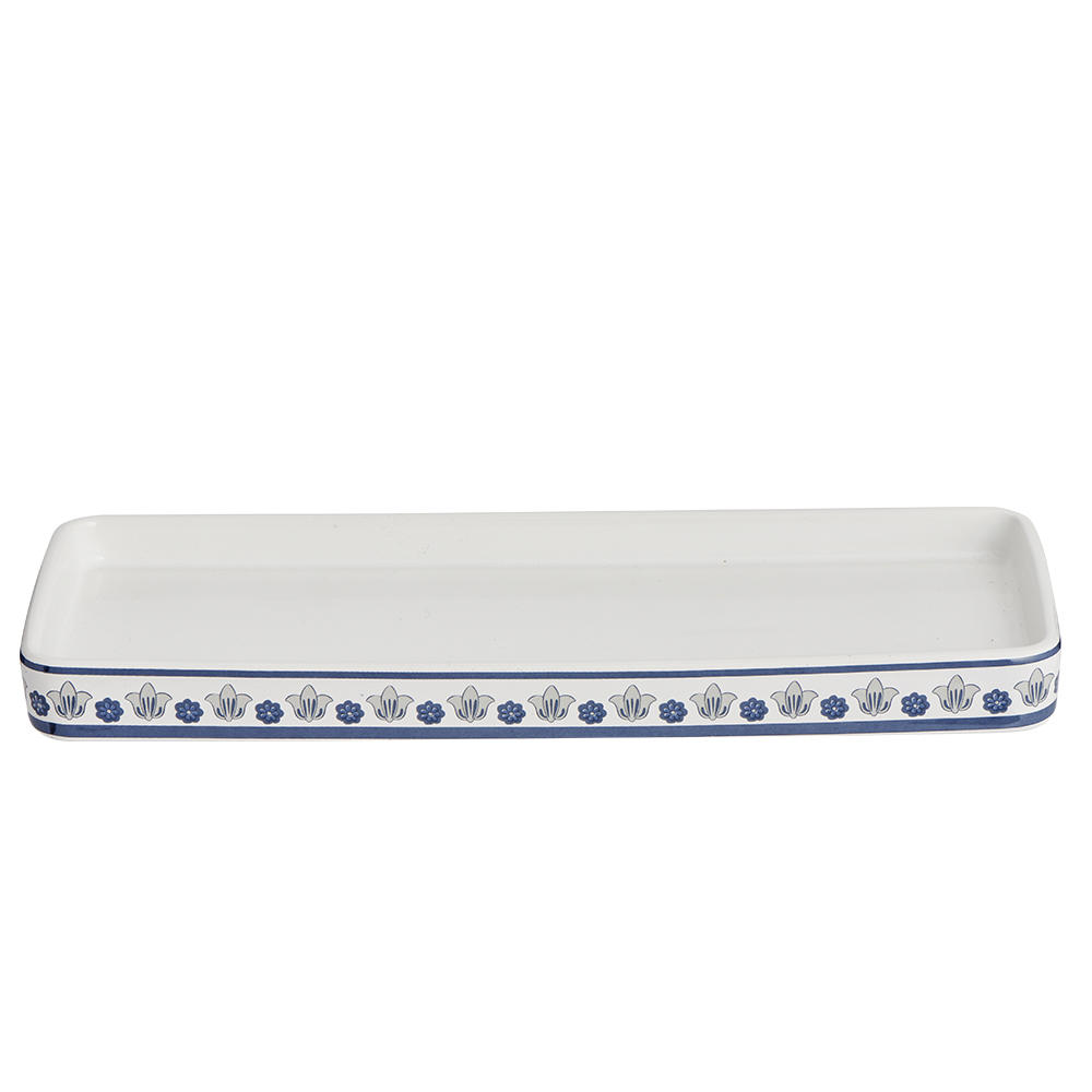 Wilko Blue Floral Tray Wilko