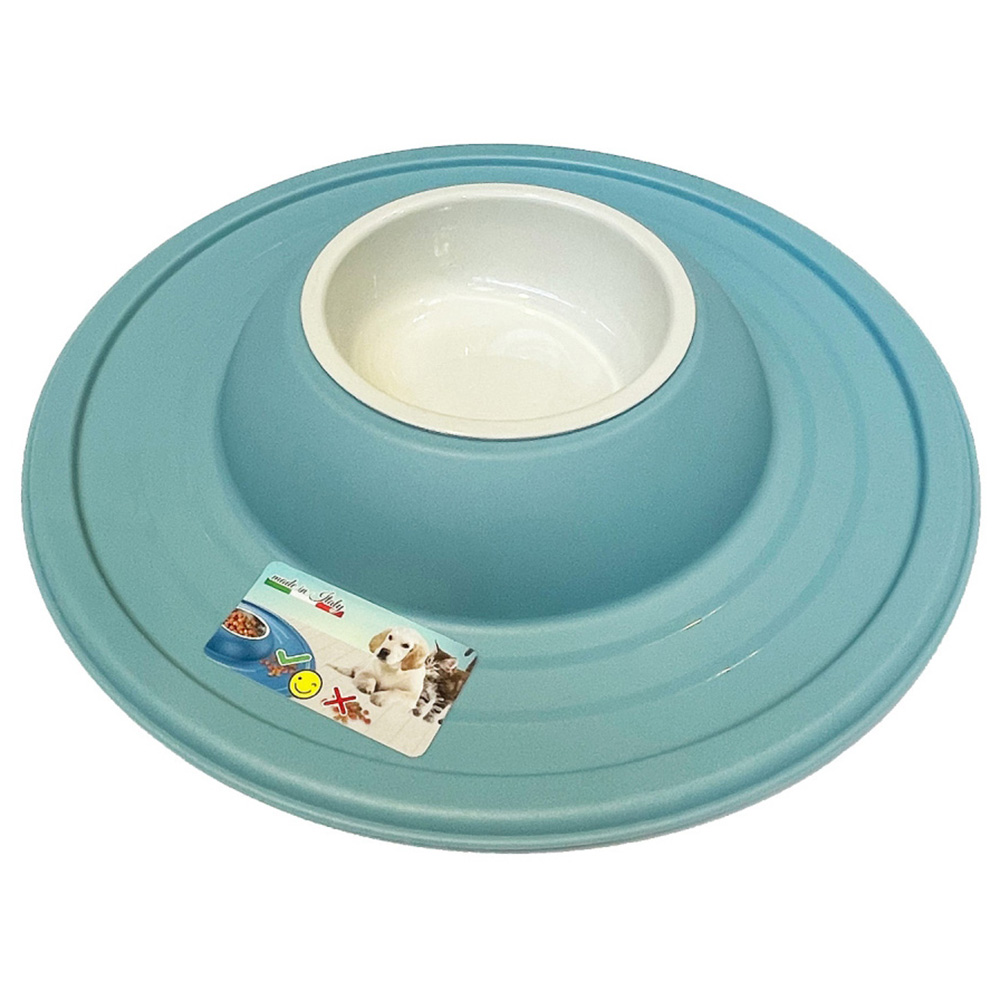 Happy Pet Large Volcano Blue Dog or Cat Bowl 39 x 39 x 6cm Image 1