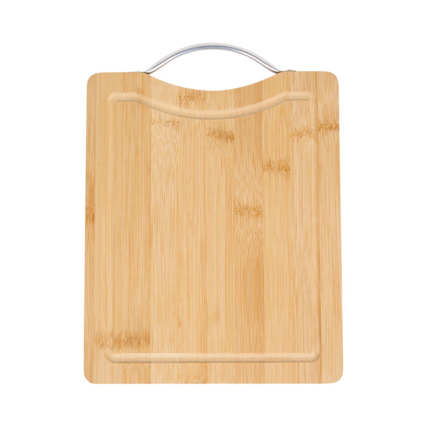 Bamboo Chopping Board Wire handle Natural Small Image 1