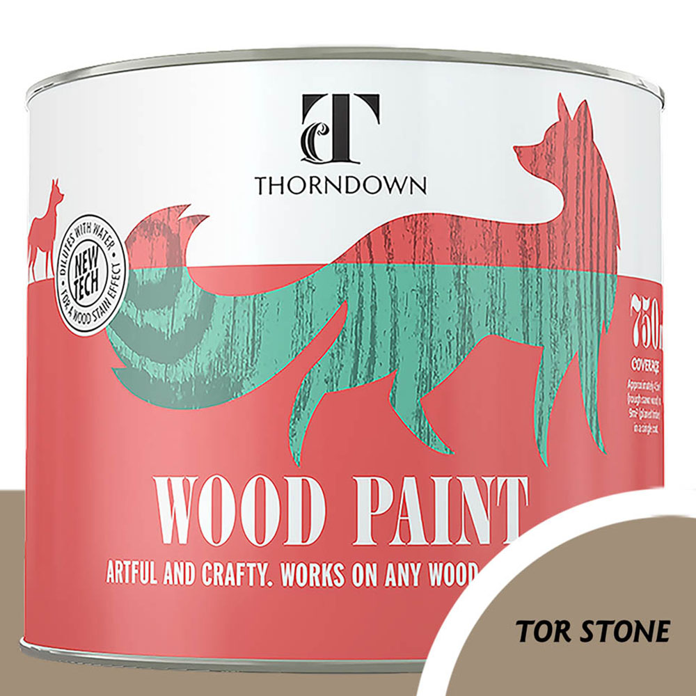 Thorndown Tor Stone Satin Wood Paint 750ml Image 3