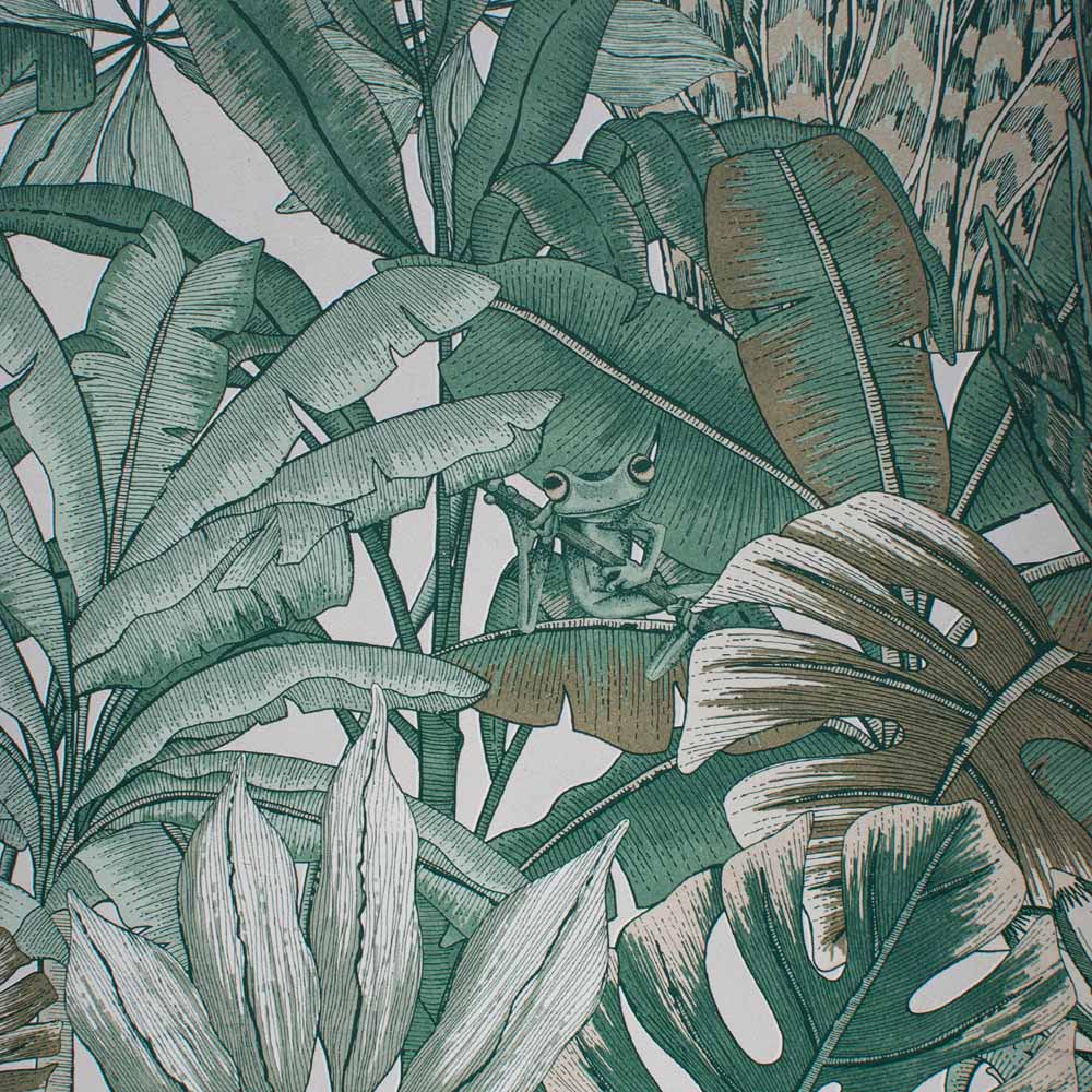 Muriva Lush Forest Green Wallpaper Image 3