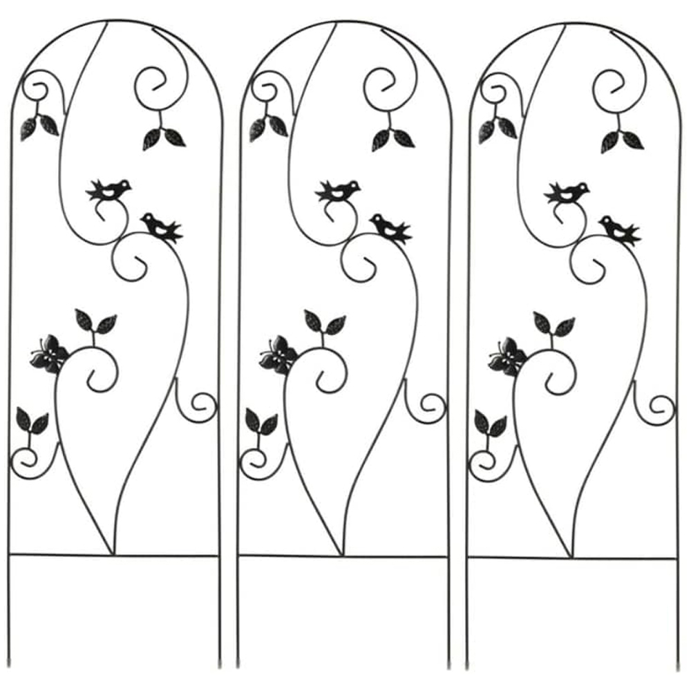 Garden Gear Bird Metal Plant Support 1.2m 3 Pack Image 1