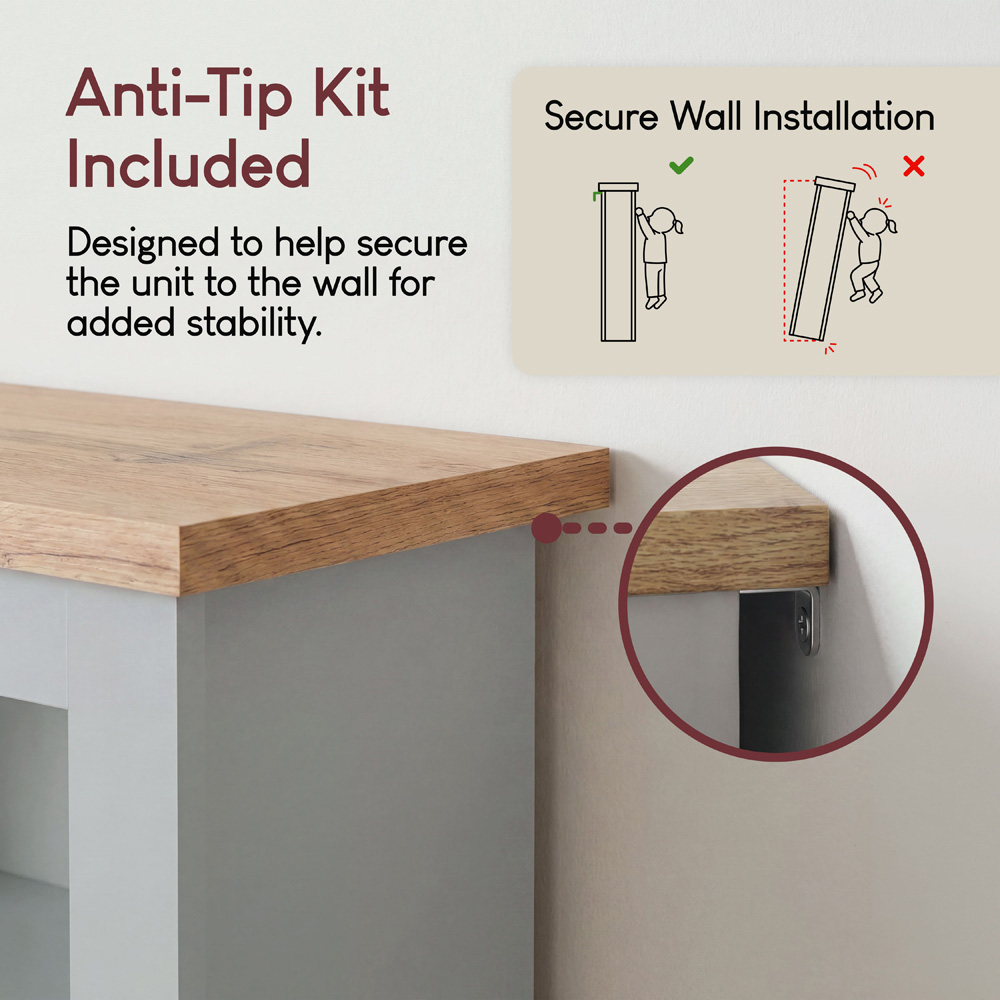 VIDA DESIGNS Arlington 5 Shelf Grey Bookcase Image 8