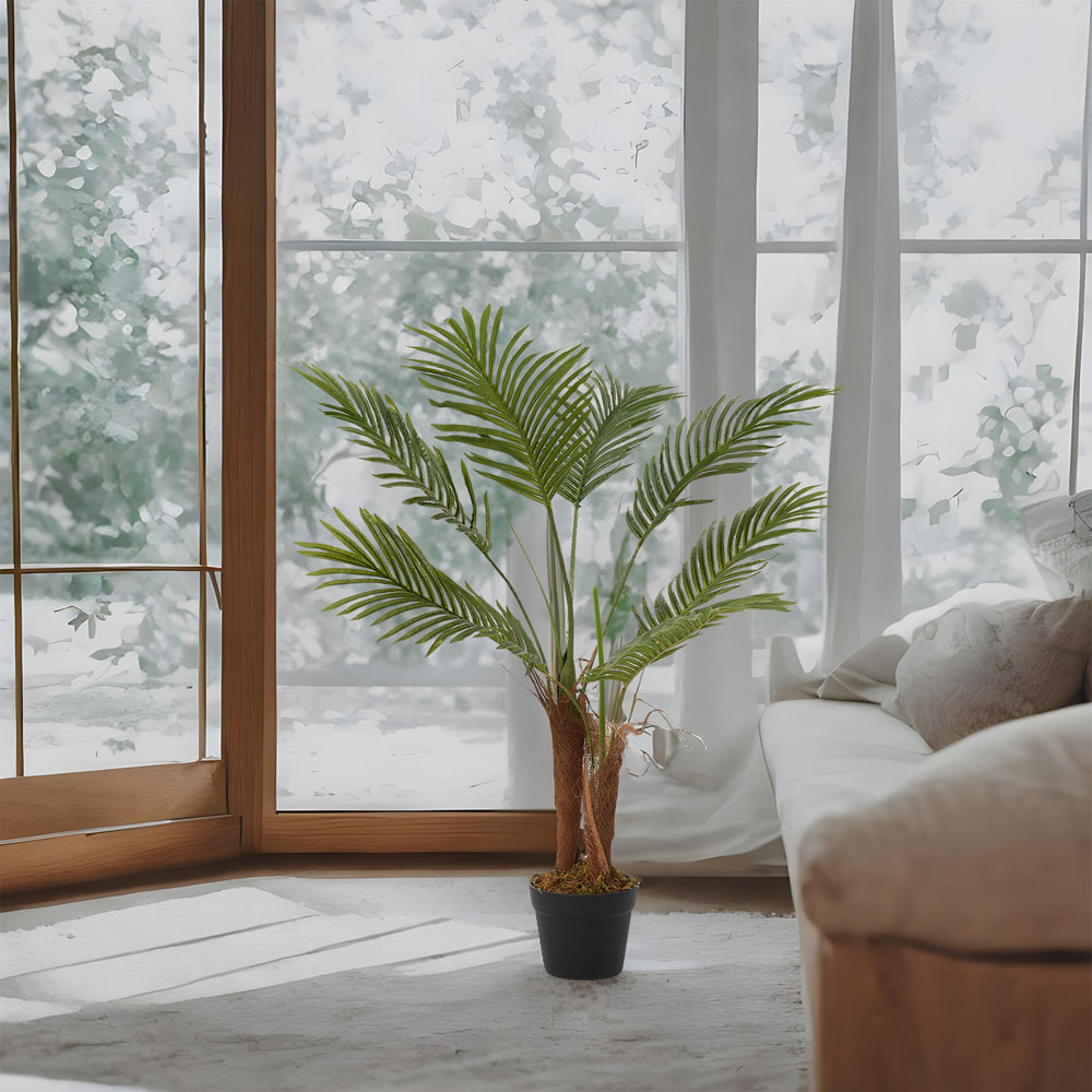 Living and Home Artificial Potted Palm Tree Decoration 90cm Image 7