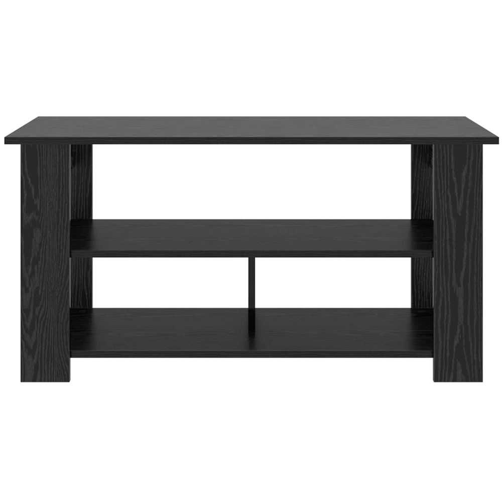 vidaXL 3 Shelf Black Oak TV Stand Image 5