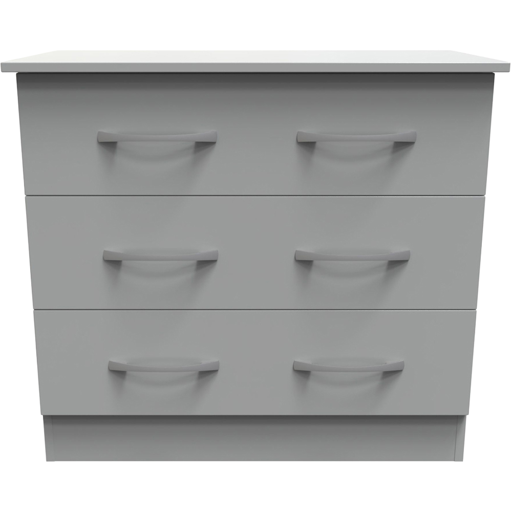 Crowndale Avon 3 Drawer Dusk Grey Chest of Drawers Image 3