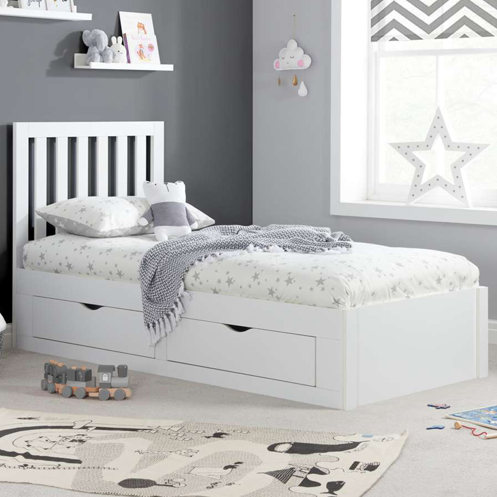 Appleby Single White Bed Image 1