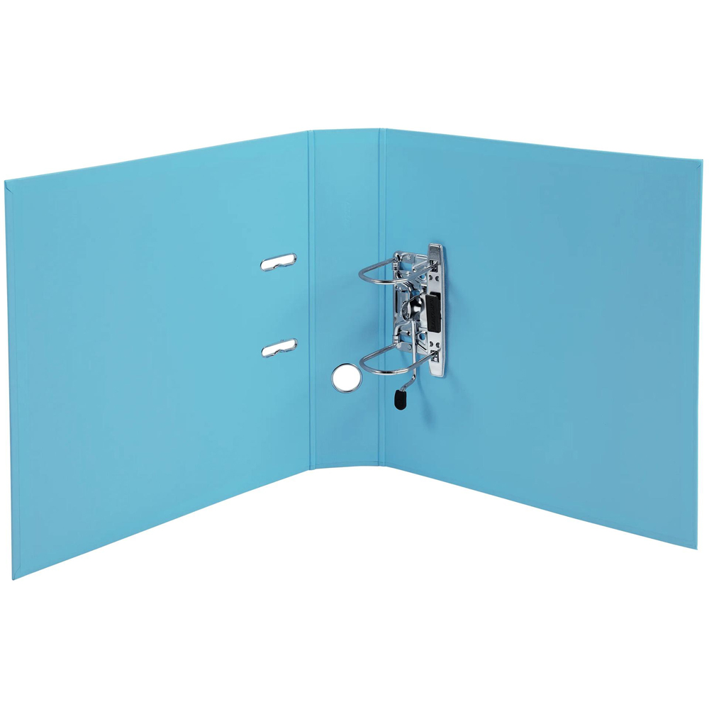 Exacompta PremTouch A4 Light Blue PVC Lever Arch File 10 Pack Image 2