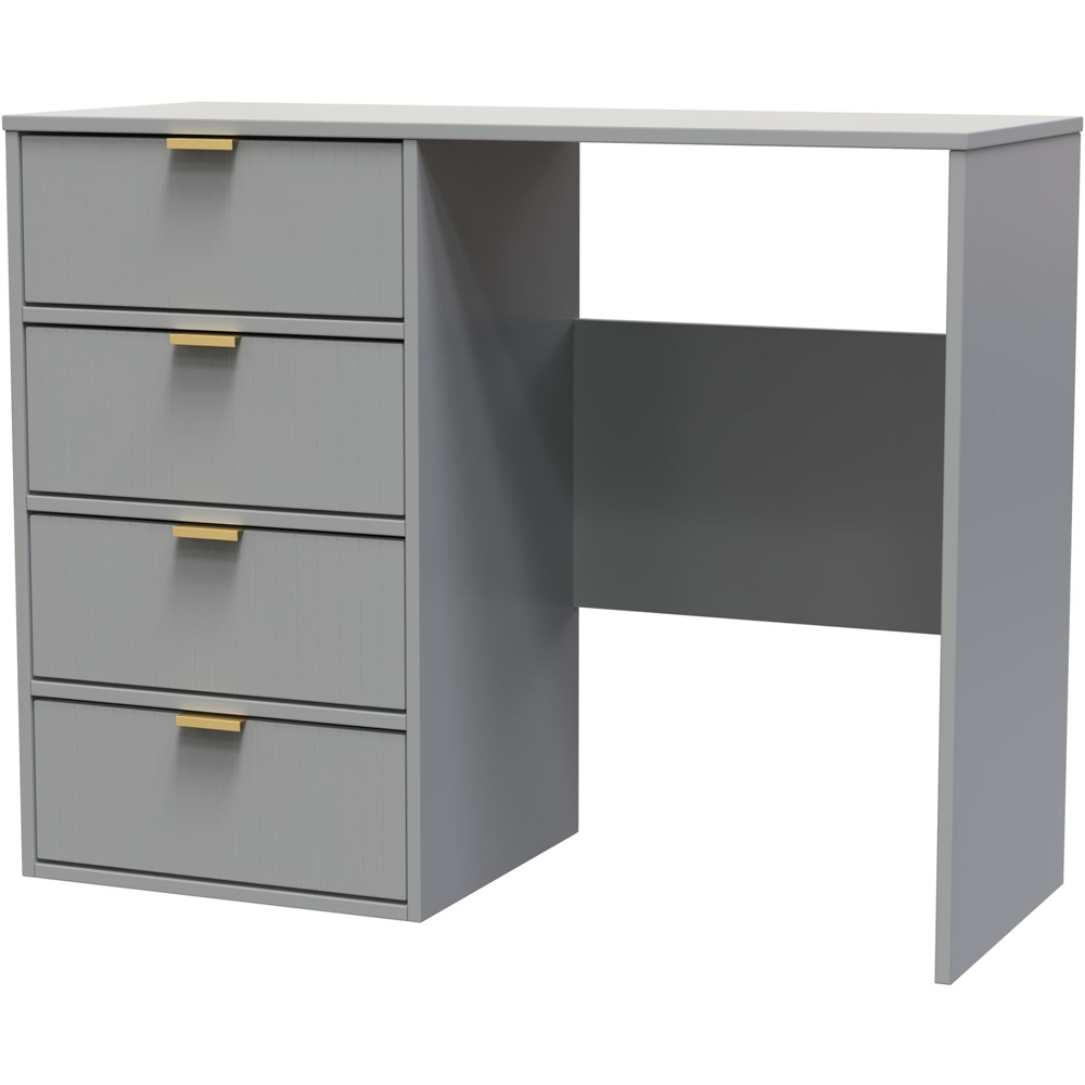 Crowndale 4 Drawer Dusk Grey Chest of Drawers with Desk Ready Assembled Image 2