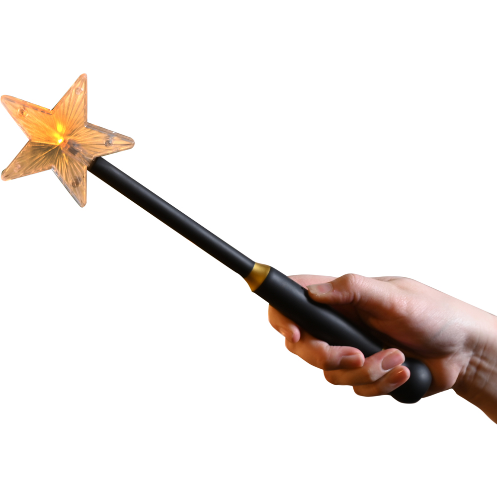 Festive Black Remote Control Magic Wand 34cm Image 3