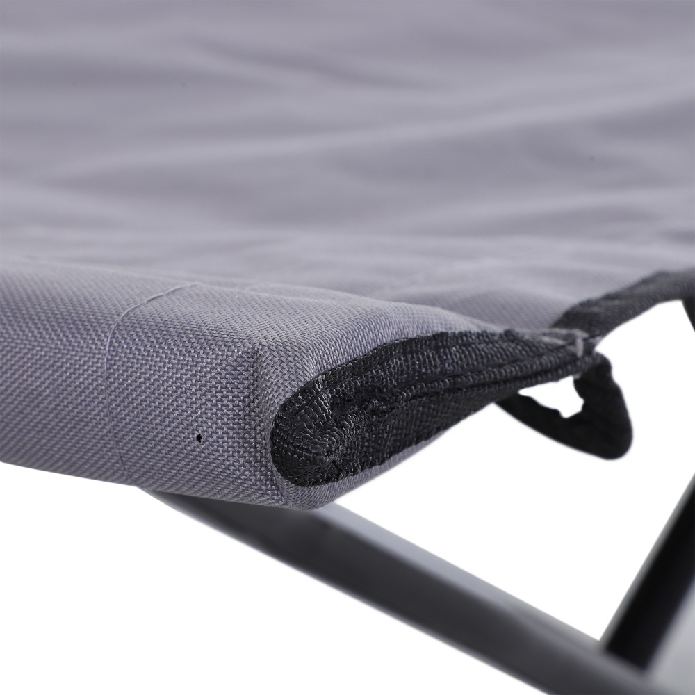 Outsunny Double Grey Foldable Camping Bed Image 3
