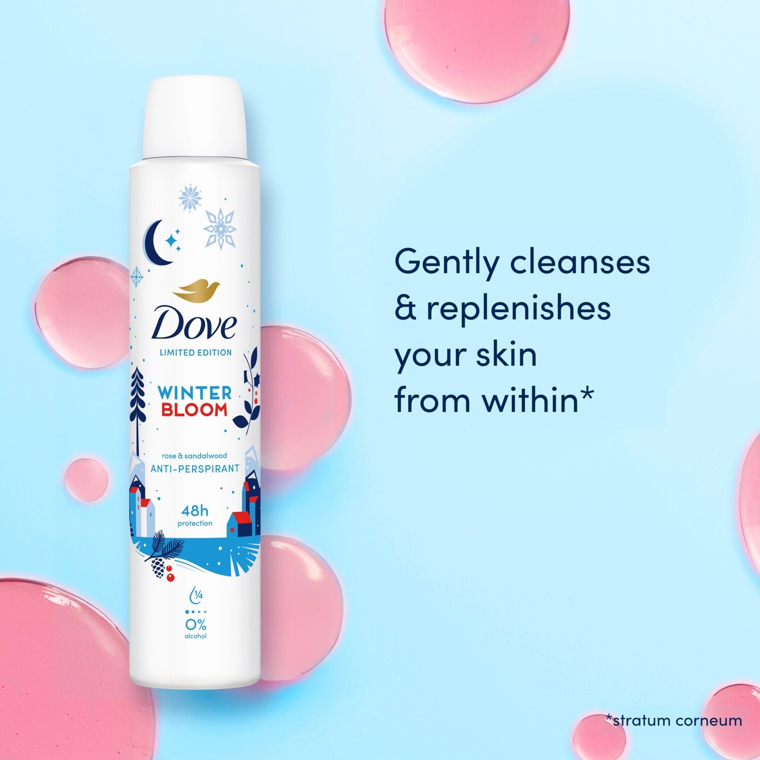 Dove Winter Bloom Anti Perspirant Aerosol Deodorant Image 4