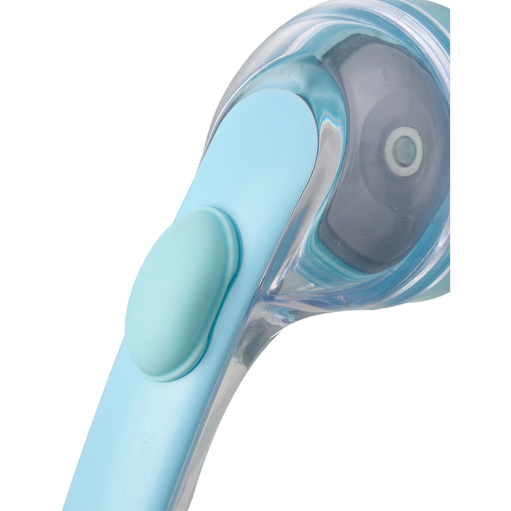 H&O Direct Blue Transparent Soft Silicone Pet Bathing Brush with Shampoo Dispenser Image 5