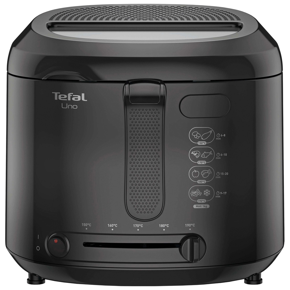 Tefal Black Uno Compact Fryer Image 1