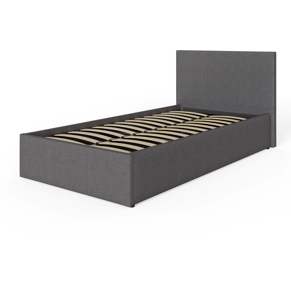 GFW Single Grey Side Lift Ottoman Bed Image 3