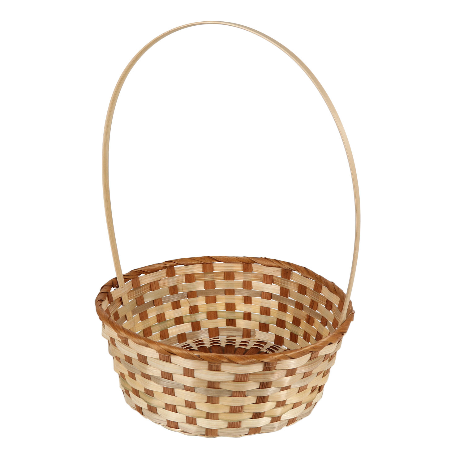Large Woven Easter Basket - Natural Image 2