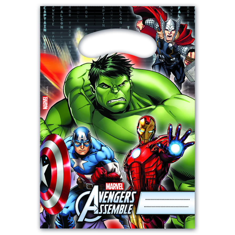 Avengers Party Bags 6pk Image