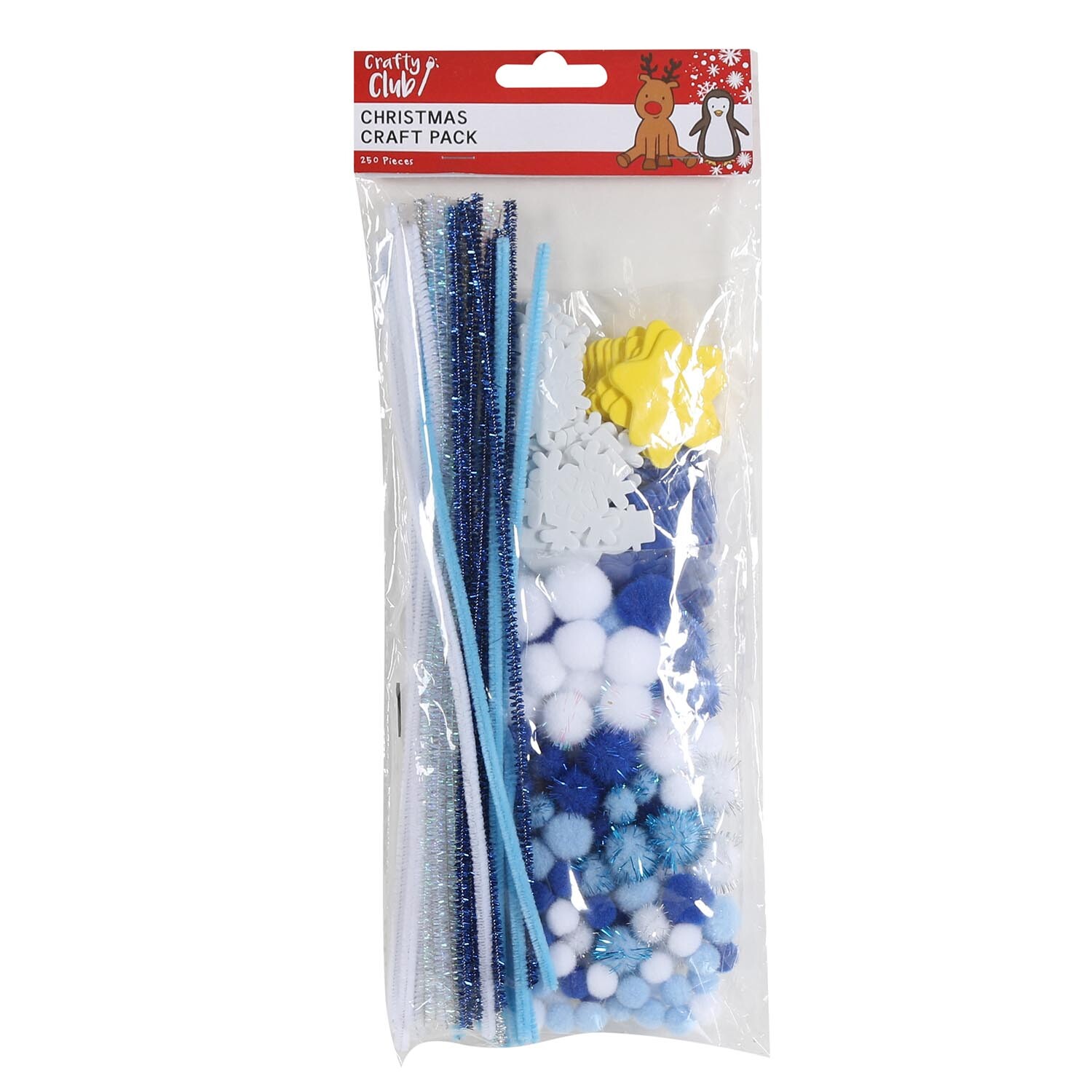 Crafty Club 250-Piece Christmas Craft Pack Image 1