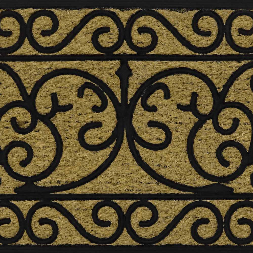 JVL Scroll Woven Tuffscrape Doormat 45 x 75cm Image 5
