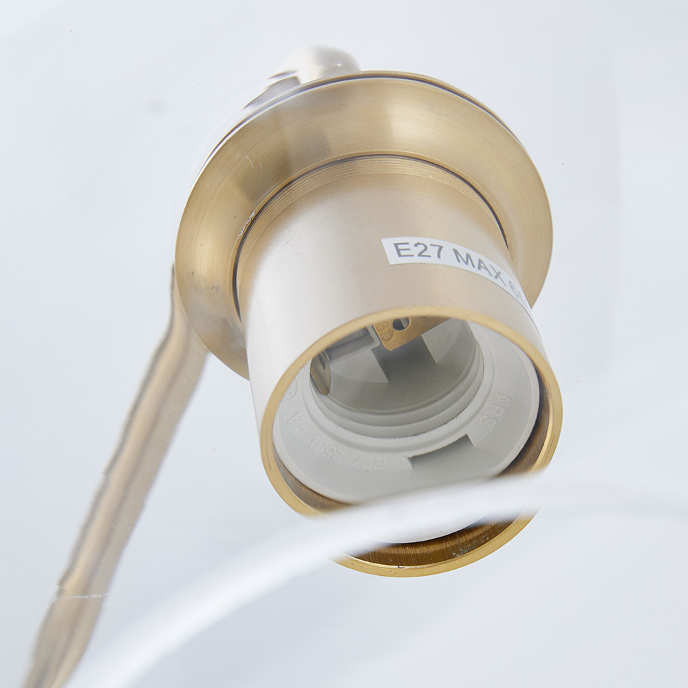 Living and Home Gold Arm Floor Lamp Image 5