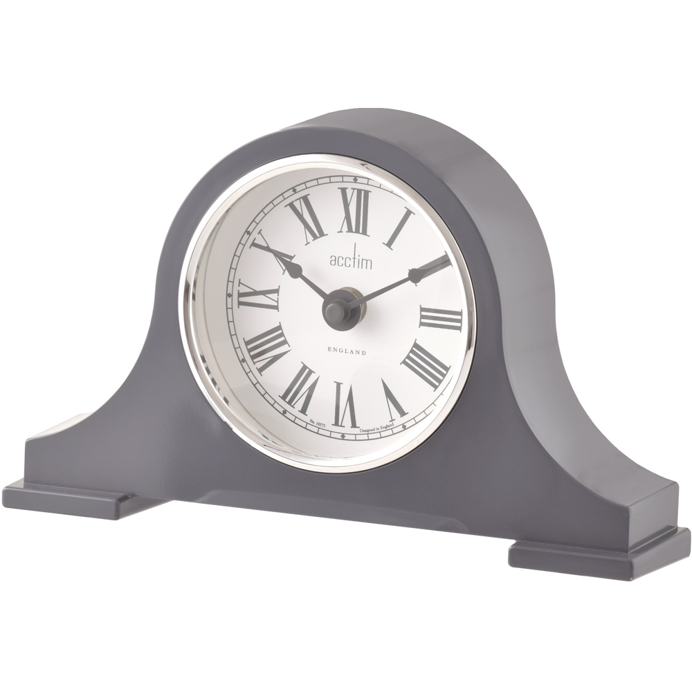 Acctim Harston Napoleon Aston Grey Mantel Clock Image 3