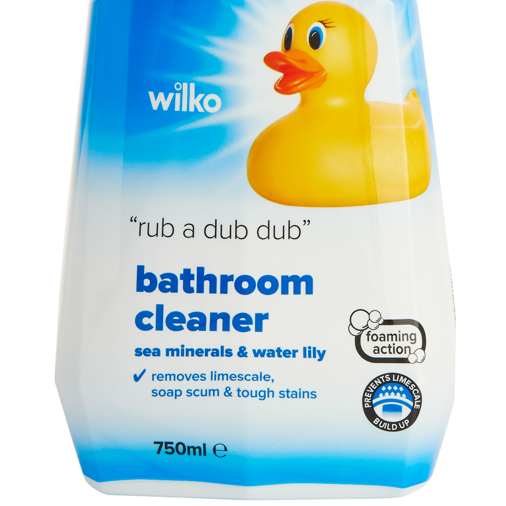Wilko Sea Minerals and Water Lily Bathroom Cleaner  Spray 750ml Image 4
