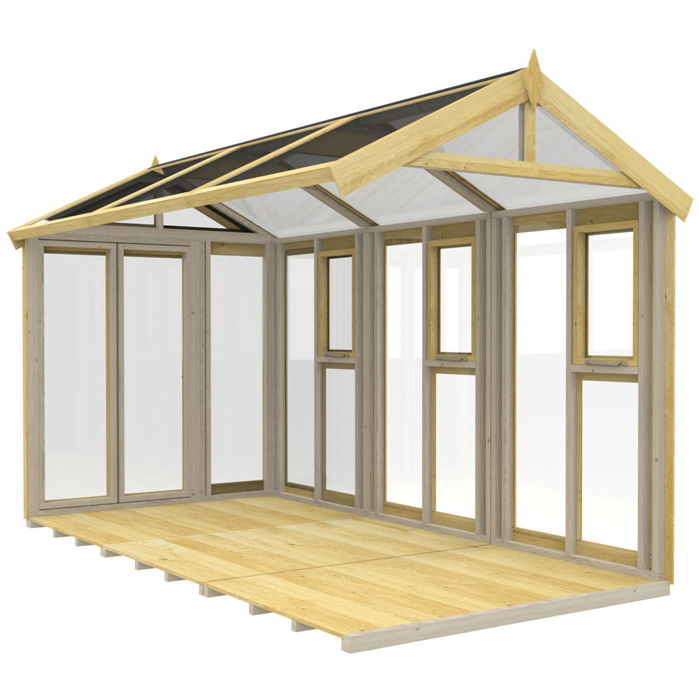 DIY Sheds Pressure Treated Tongue and Groove Timber and Glass 6 x 12ft Greenhouse Image 4