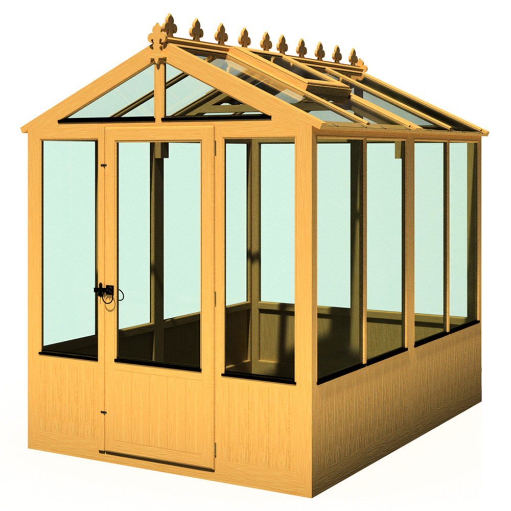 Shire Holkham Wooden 6 x 8ft Greenhouse Image 1