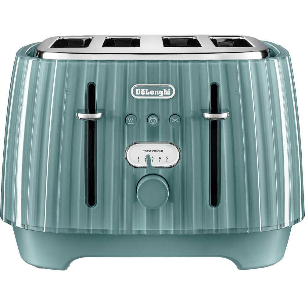 De'Longhi DL3306 Ballerina Laguna Green 4 Slice Toaster Image 3