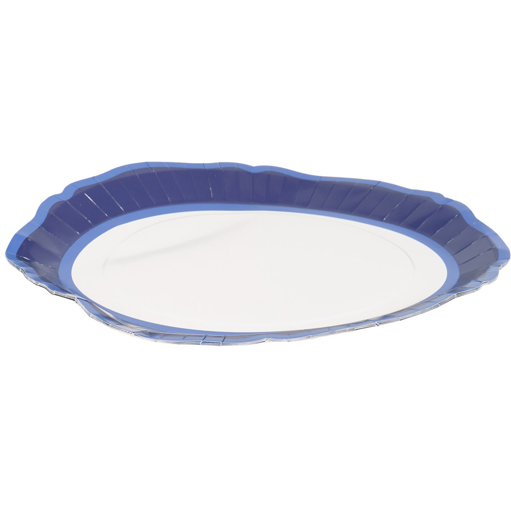 Pack of 4 Blue Tone Party Platters Image 3