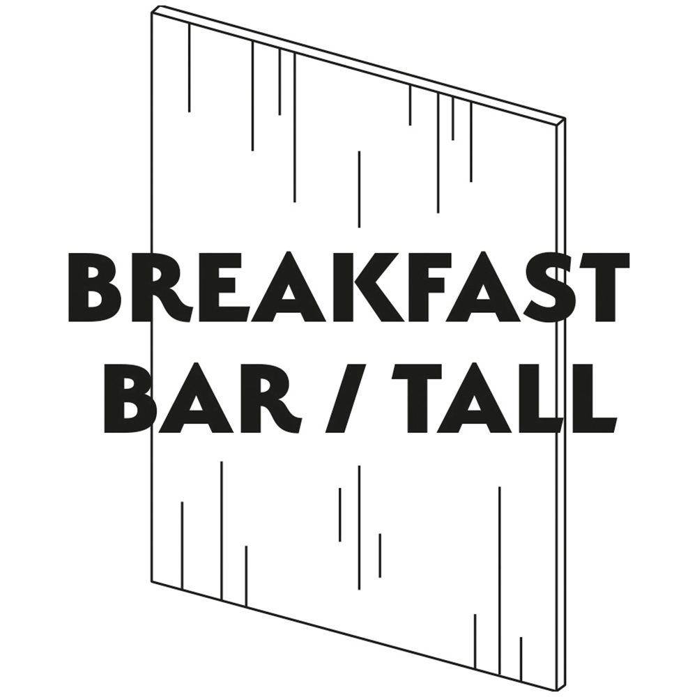 wilko Woodgrain Effect Shaker White Breakfast Bar Panel 2400 x 900mm Image 1