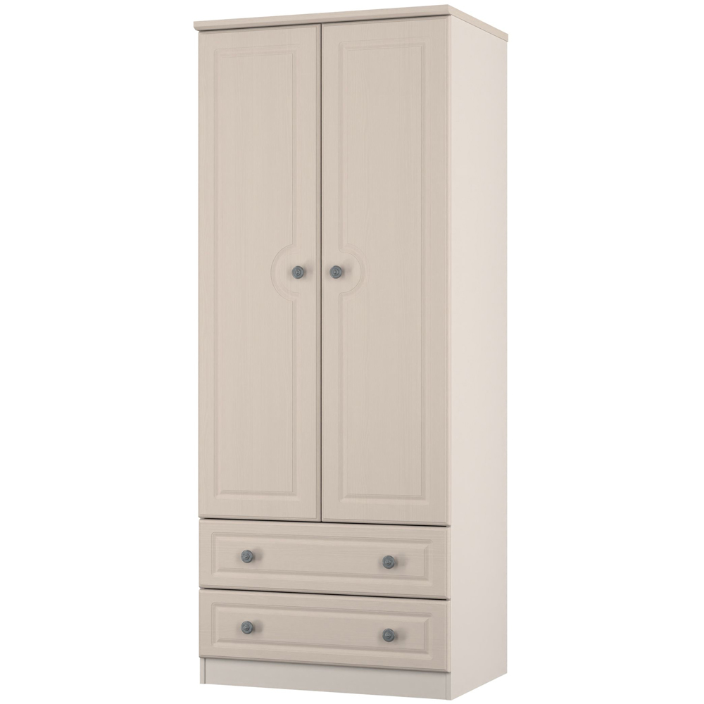 Crowndale Pembroke 2 Door 2 Drawer Kashmir Ash Wardrobe Ready Assembled Image 3