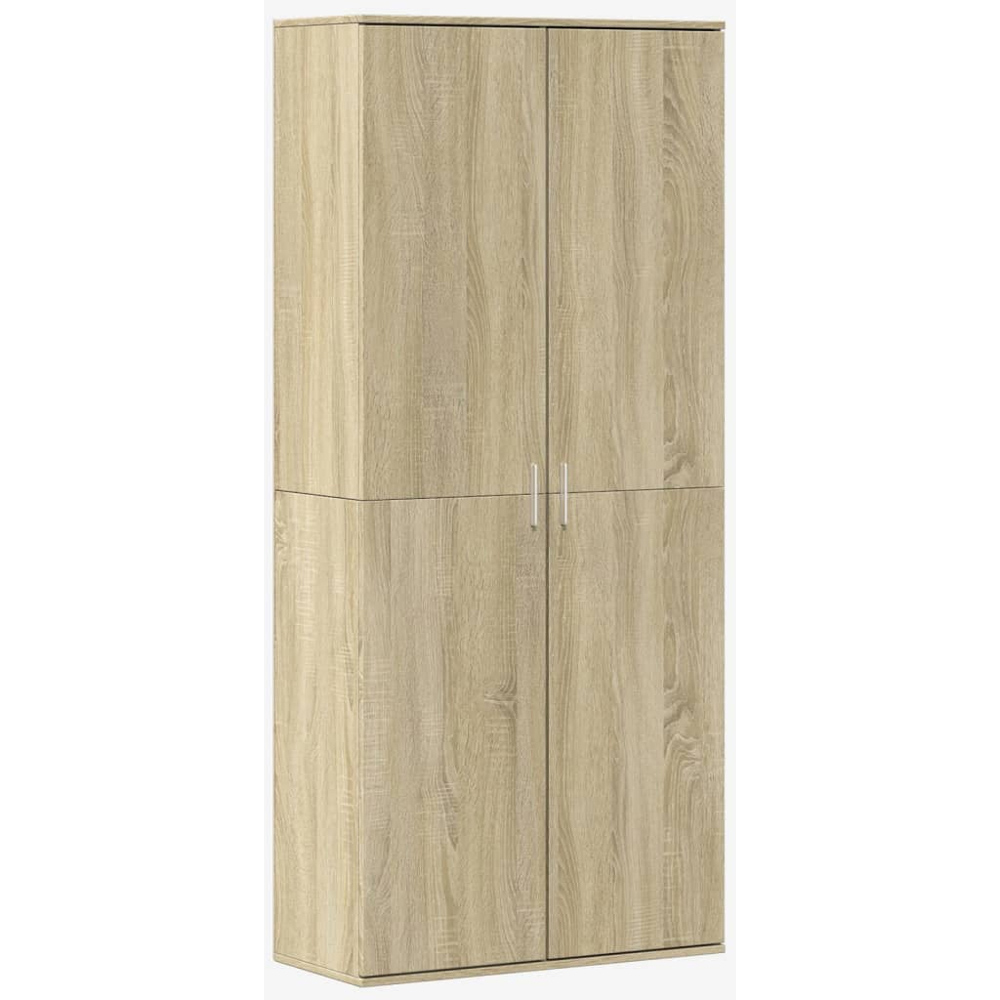 vidaXL 4 Door Sonoma Oak Wooden Highboard Image 2