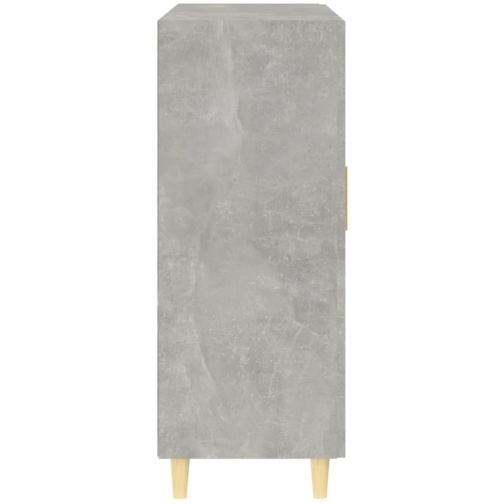 vidaXL 2 Glass Door Concrete Grey Sideboard Image 6